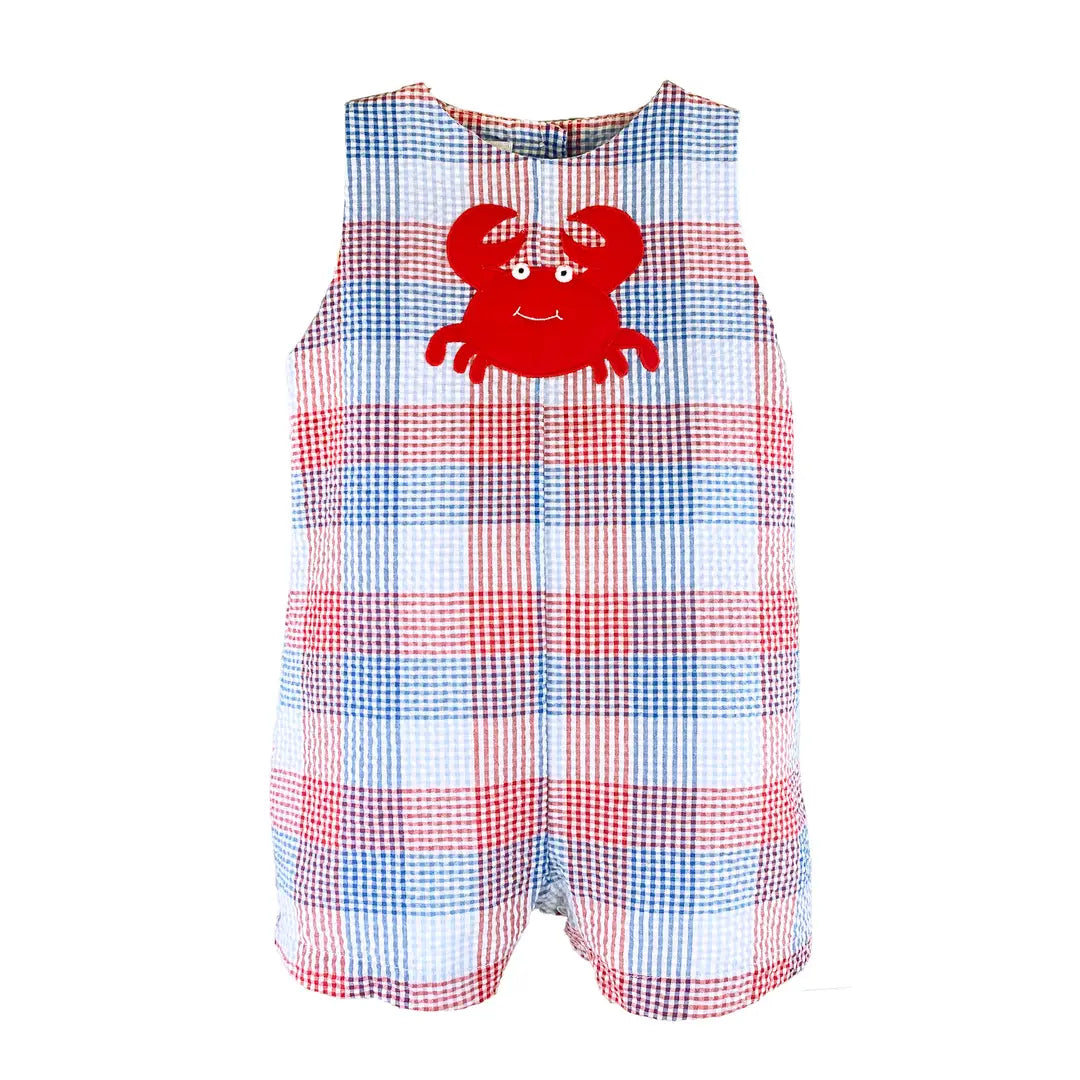 Crab Appliqué Sunsuit