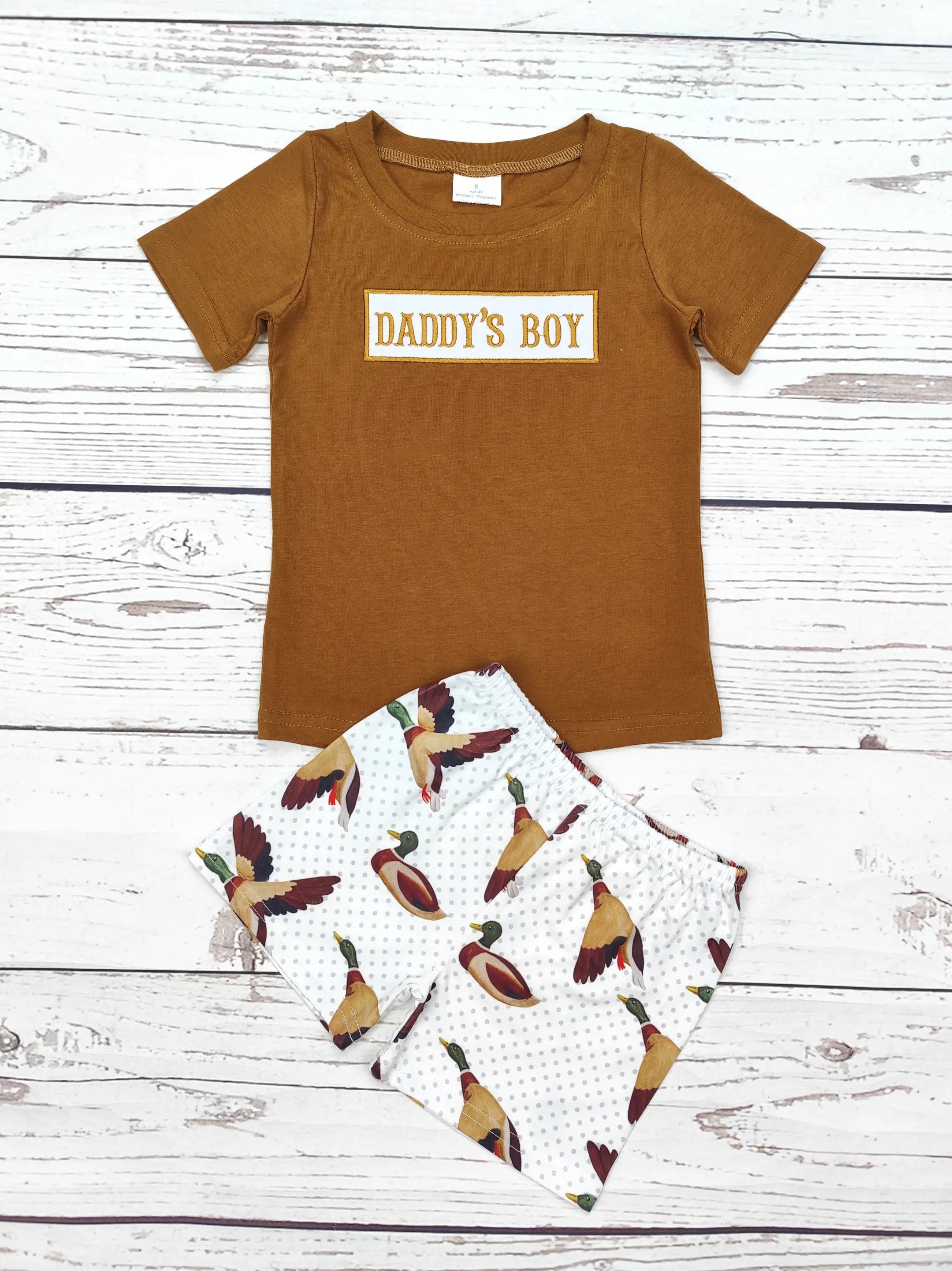 Daddy’s Boy 2 Piece Set (Duck)