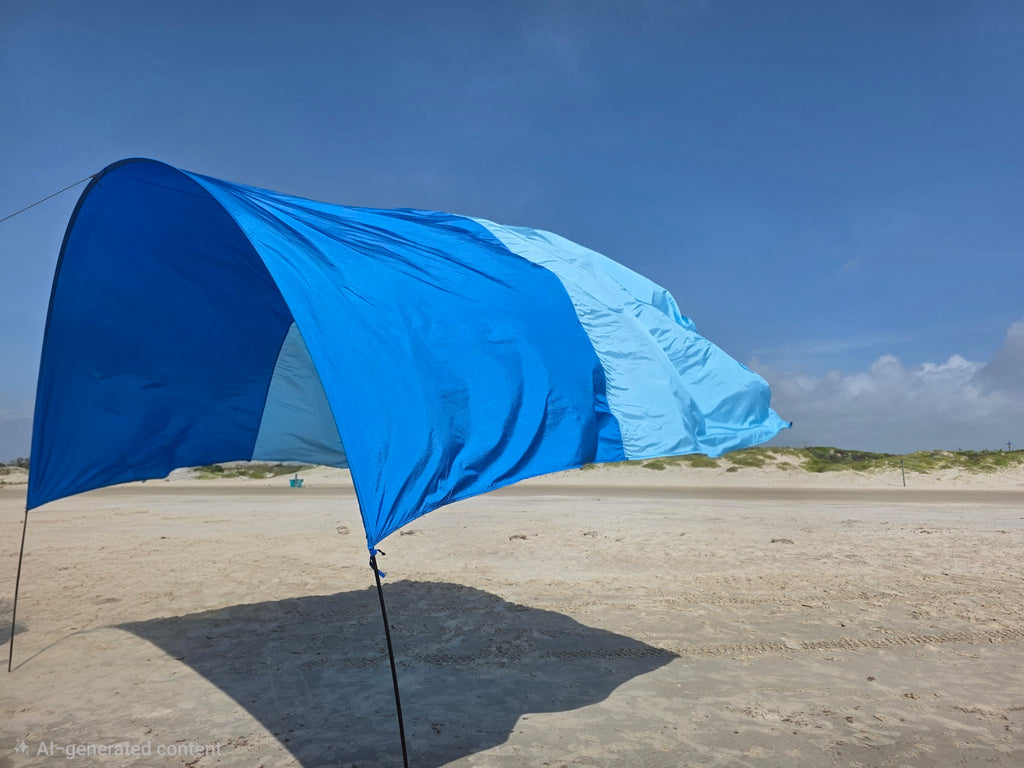 Wind powered water proof sunshade