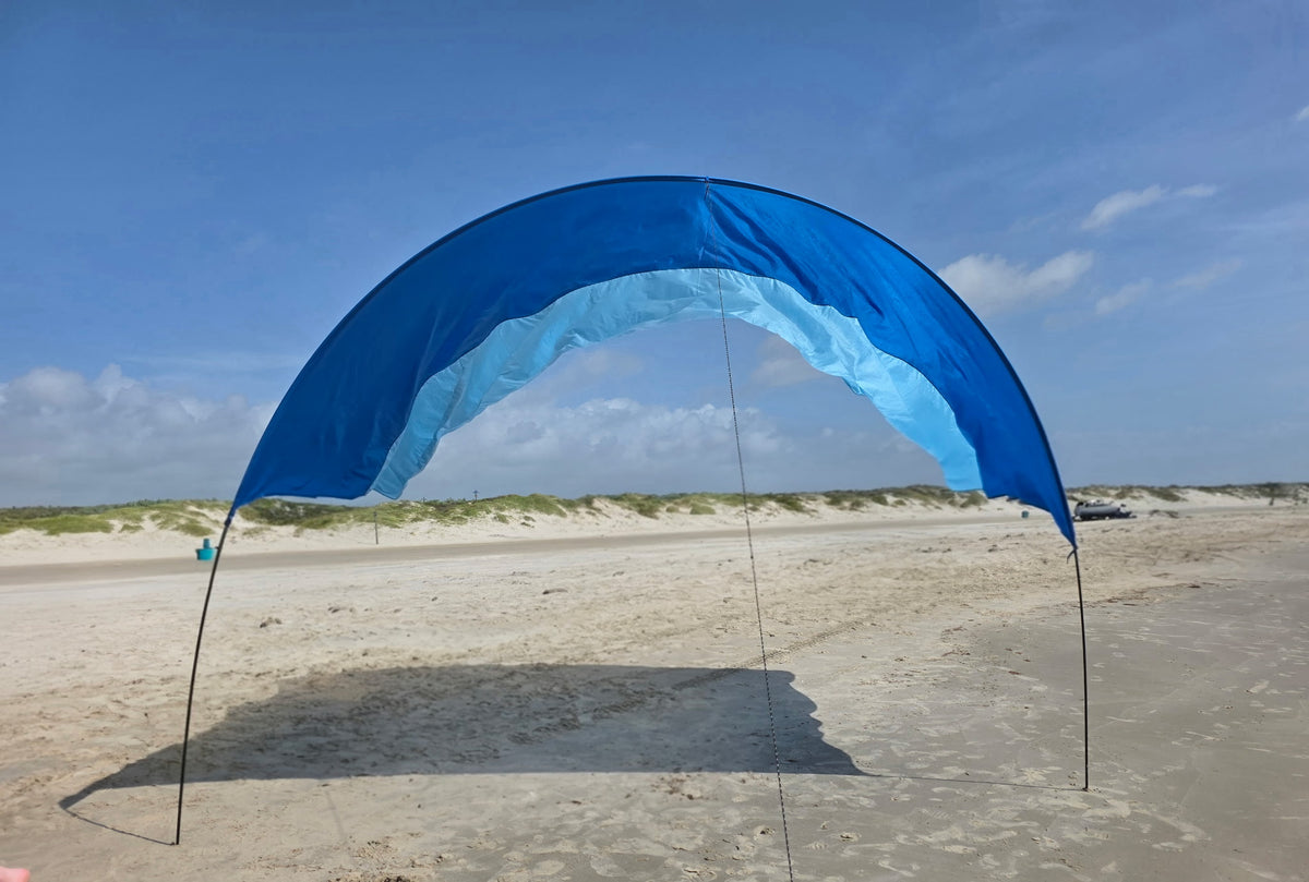 Wind powered water proof sunshade